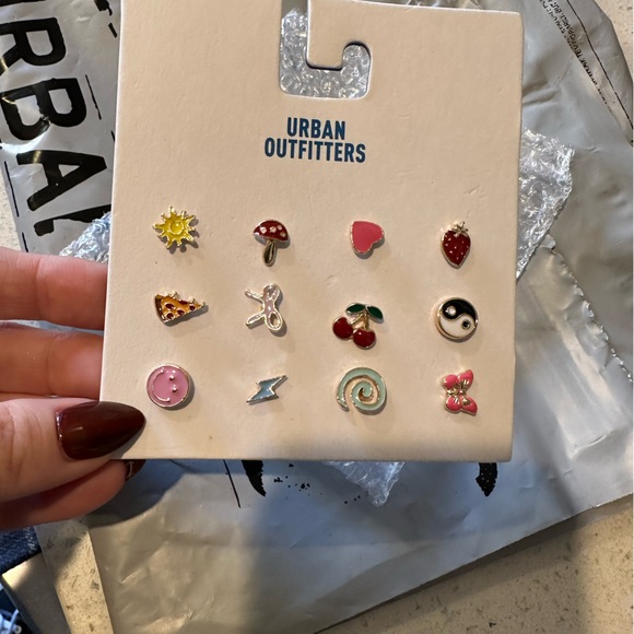 Urban Outfitters Jewelry - NWT Enamel Post Mismatched Earring Set